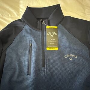 Callaway Blue Quarter-Zip Pullover
